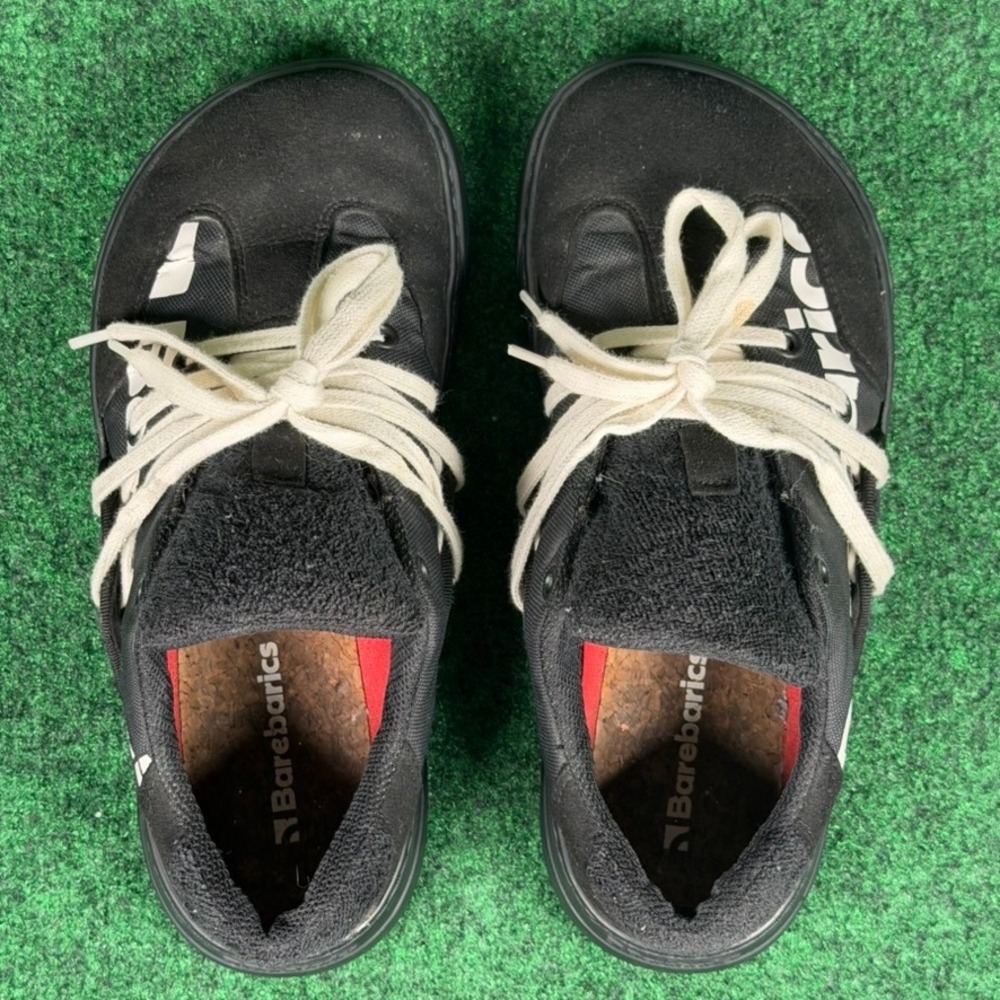 Barebarics Barefoot Sneakers Womens 5 Black White Low Top Athletic‎ Shoes EU 36 - Picture 6 of 9